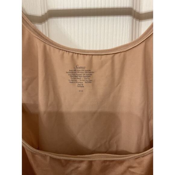 Soma Open Bust Cami Nude Shapewear Tank Top, M - Picture 3 of 5